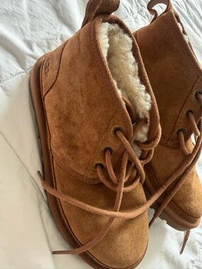 UGG Chestnut Suede Shearling-Lined Women's Boots